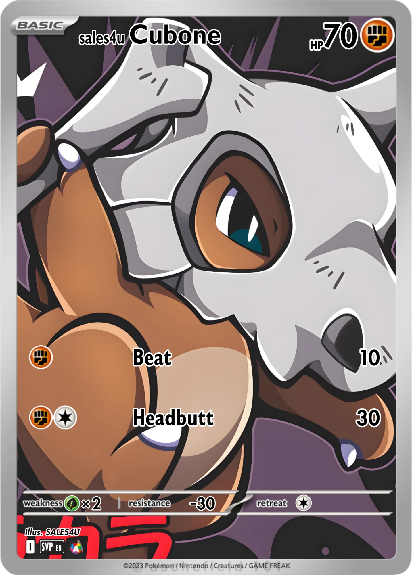 Cubone — Cubone #30
